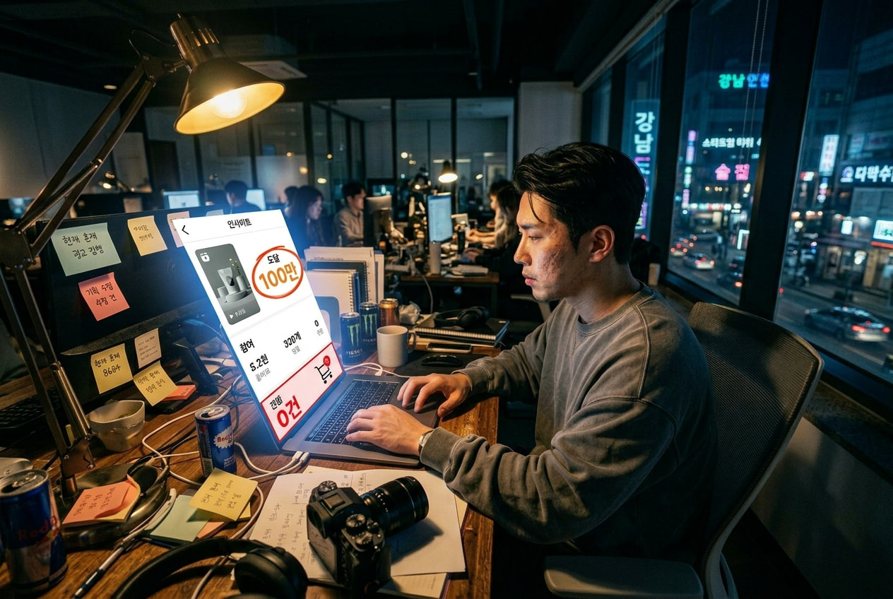 조회수는 높은데 결제 0건