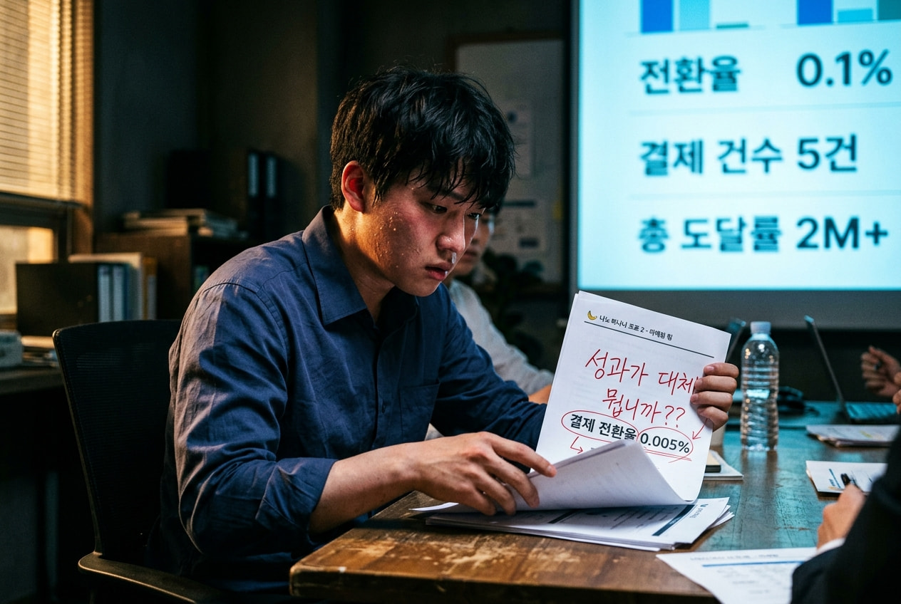 상사 보고 매출 압박