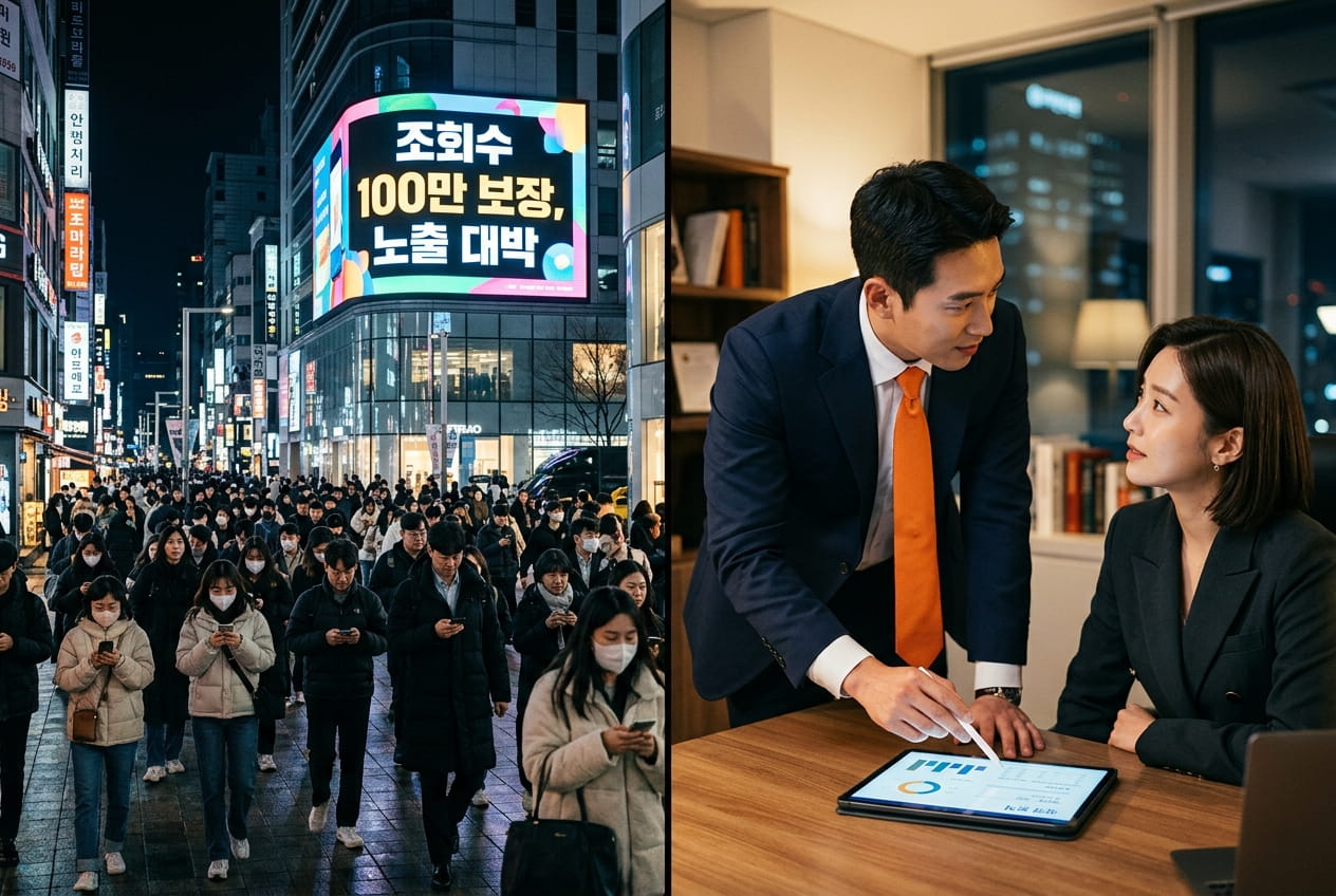 전광판 vs 탑 세일즈맨